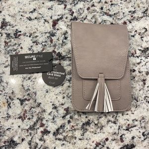 NWT K Carroll Gray Crossbody Pouch Bag